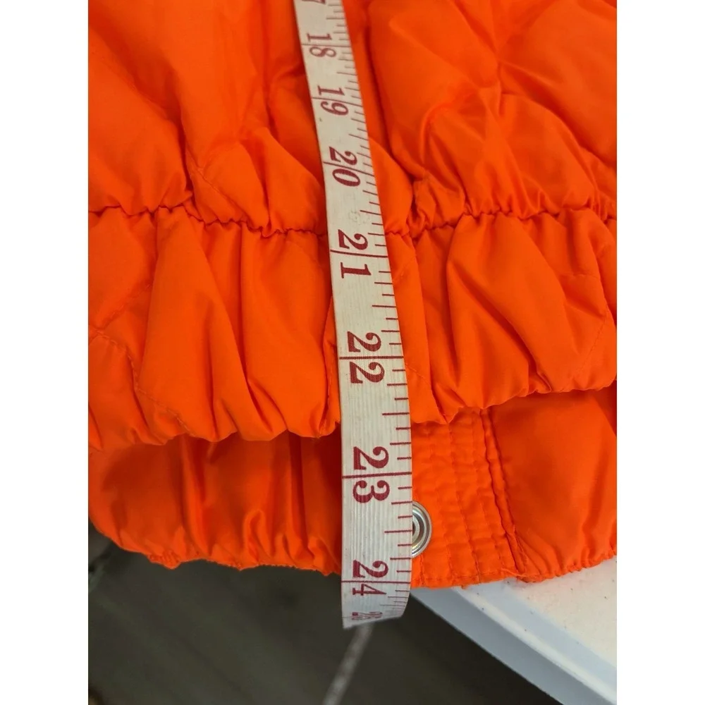 Polo Ralph Lauren Mens Performance Down Puffer Jacket Neon Orange Size Medium